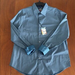 Robert Graham Blue Cade Button Down Shirt NEVER BEEN WORN